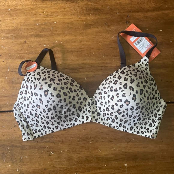 New NWT Gilligan O’Malley Favorite Wire-free Comfort Bra Animal Print 36D 36 D - Picture 1 of 7